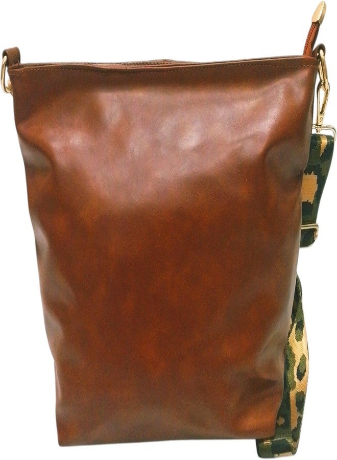 Poorak Brown Sling Bag with Detachable Green Belt for Girls & Women - Image 3